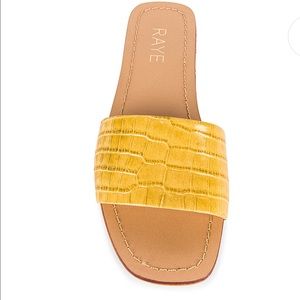 NWT Raye Houston Sandal in Yellow from Revolve